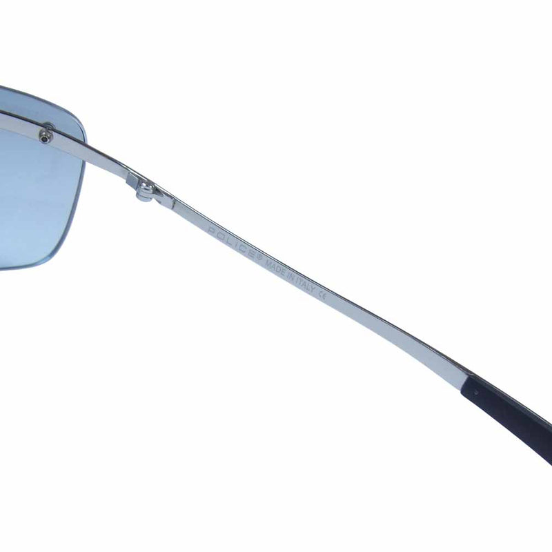ポリス S2744 度入り アイウェア 眼鏡 イタリア製 シルバー系【中古】