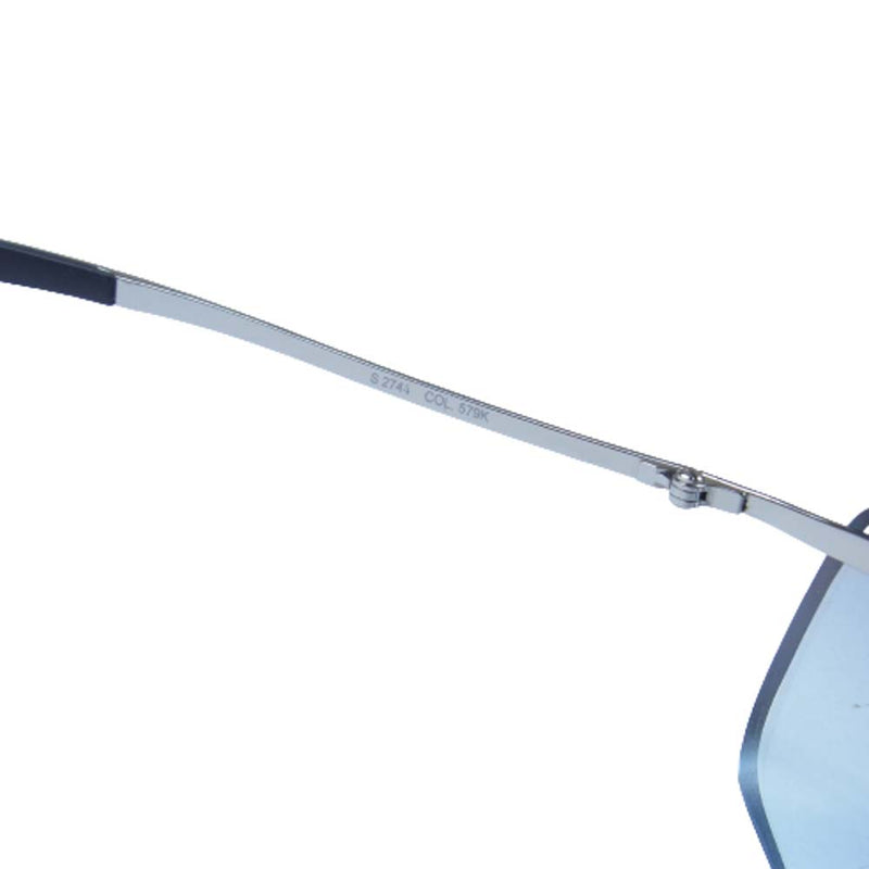 ポリス S2744 度入り アイウェア 眼鏡 イタリア製 シルバー系【中古】