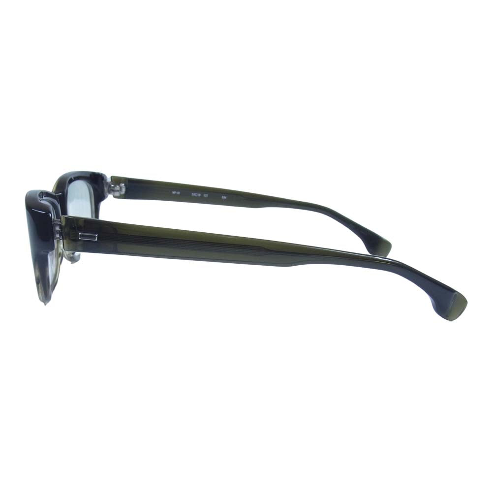 フォーナインズ NP-91 度入り アイウェア 眼鏡 黒緑系 53□18 137【中古】