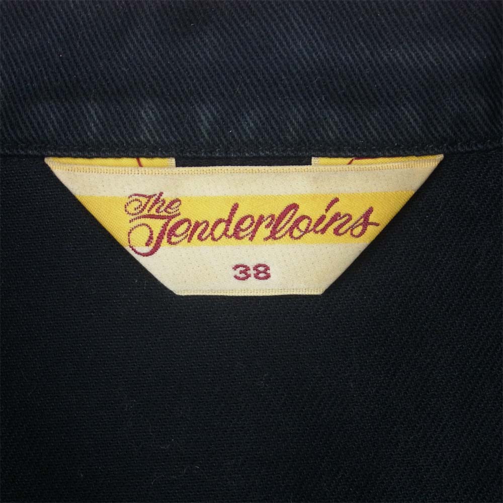 TENDERLOIN テンダーロイン T-WORK JKT 刺繍 ワーク ジャケット コットン 日本製 ダークネイビー系 S【中古】