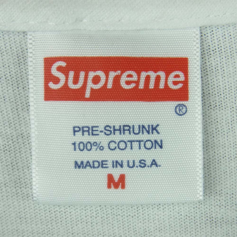 Supreme シュプリーム 20AW box logo l/s tee ボックスロゴ 長袖 Tシャツ コットン アメリカ製 ホワイト系 M【中古】