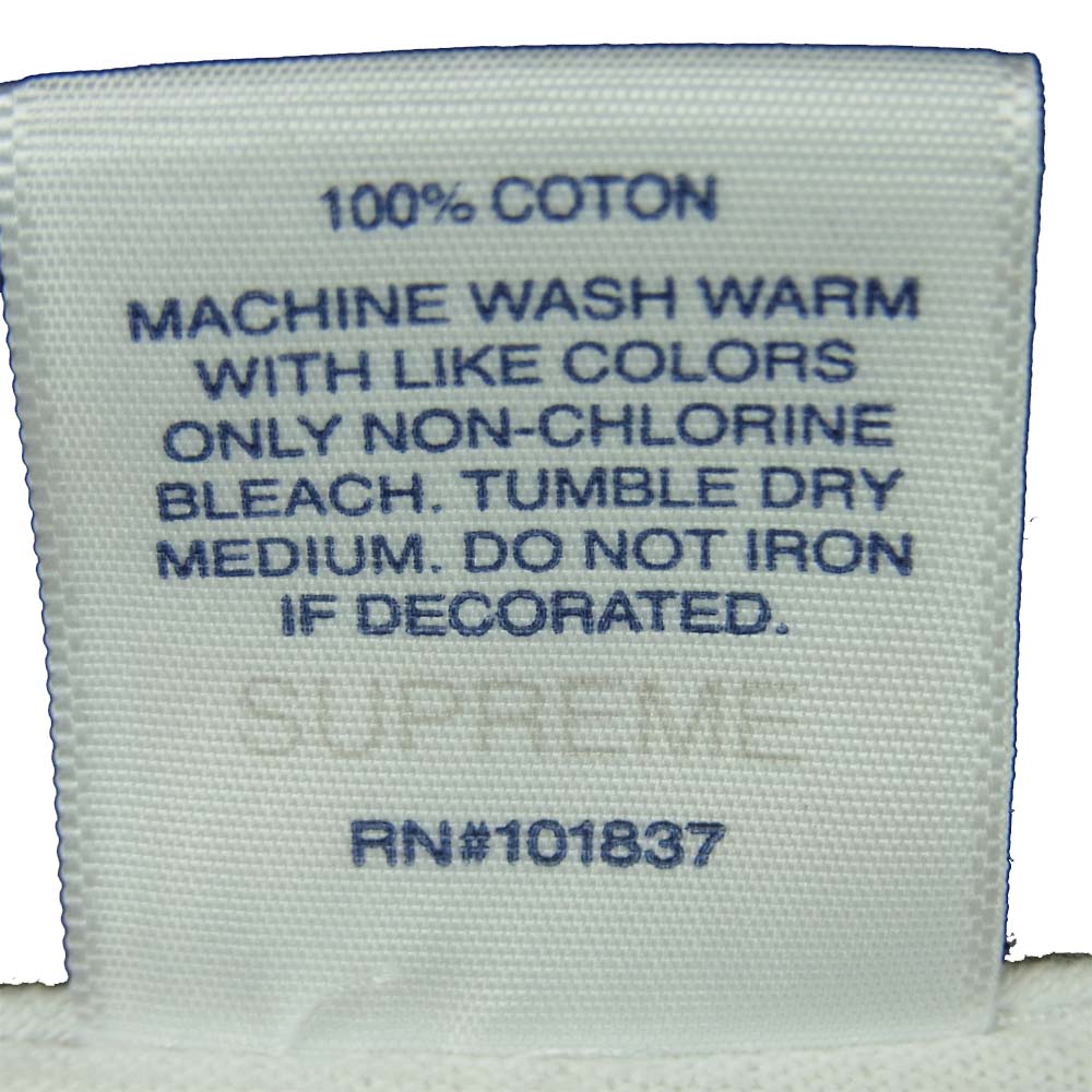 Supreme シュプリーム 20AW box logo l/s tee ボックスロゴ 長袖 Tシャツ コットン アメリカ製 ホワイト系 M【中古】