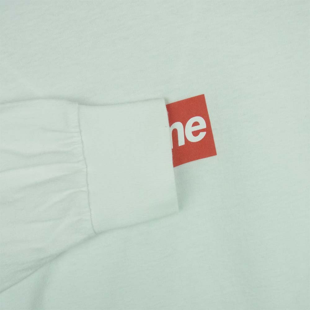 Supreme シュプリーム 20AW box logo l/s tee ボックスロゴ 長袖 Tシャツ コットン アメリカ製 ホワイト系 M【中古】