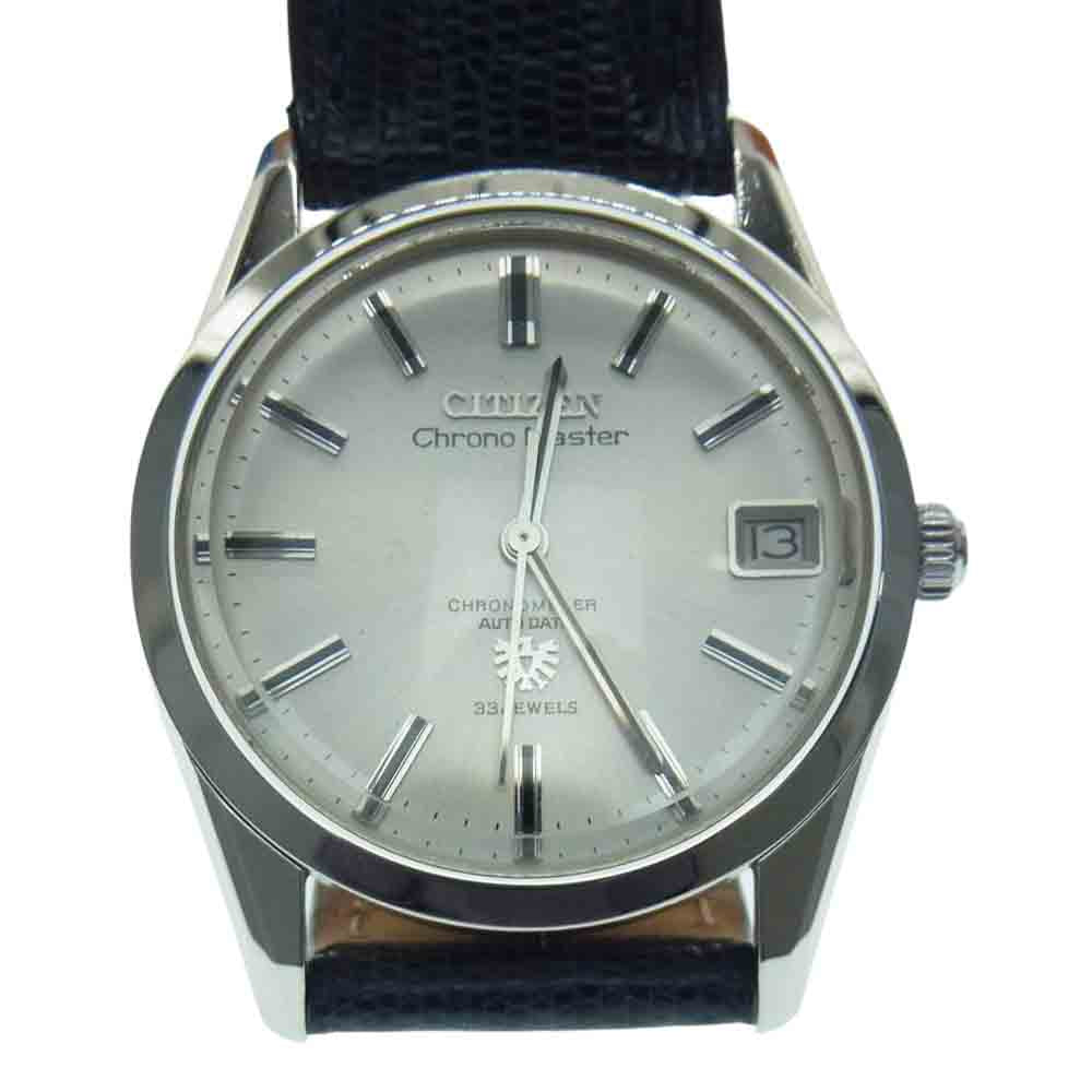 CITIZEN シチズン 4-540247 クロノマスター クロノメーター 自動巻き リストウォッチ 腕時計 ブラック系【中古】