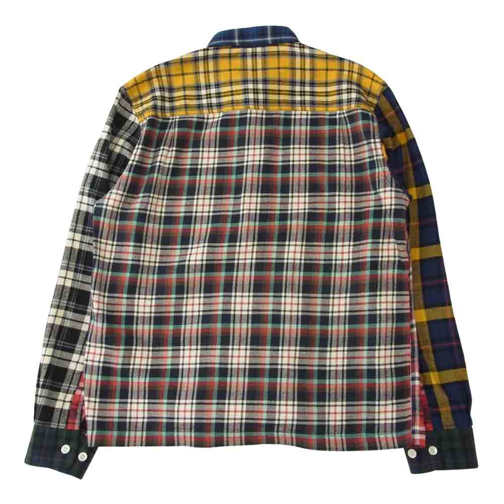 HUMAN MADE ヒューマンメイド Crazy Check Flannel Shirt クレイジー チェック フランネル シャツ マルチカラー系 M【美品】【中古】