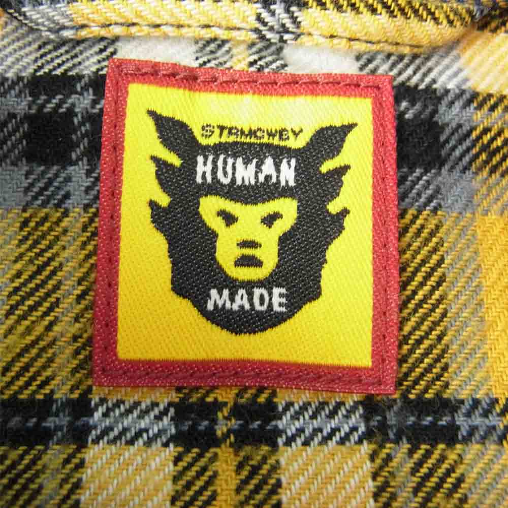 HUMAN MADE ヒューマンメイド Crazy Check Flannel Shirt クレイジー チェック フランネル シャツ マルチカラー系 M【美品】【中古】