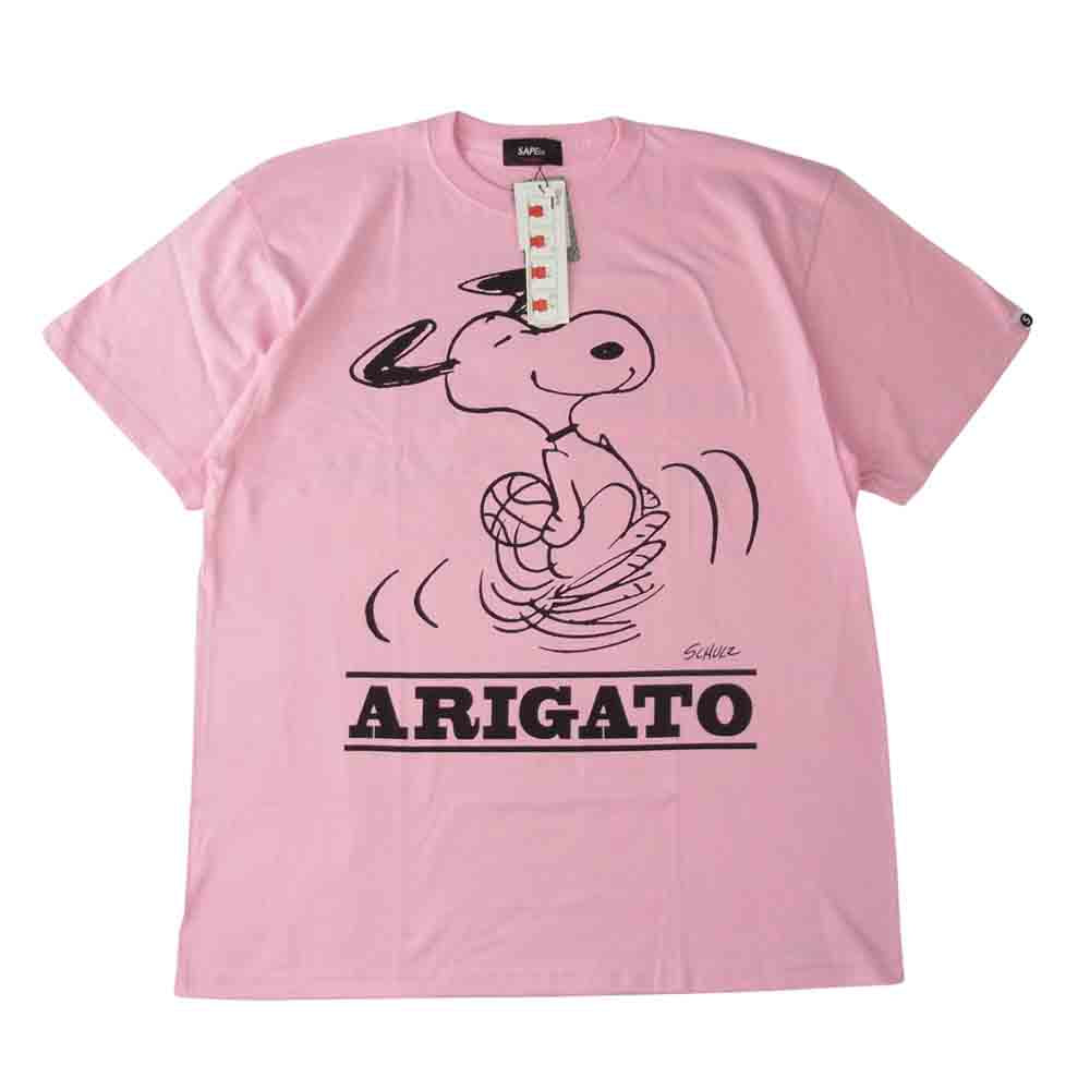 サプール A0021-071 VINTAGE SNOOPY  ヴィンテージ スヌーピー Tシャツ ピンク系 XXL【新古品】【未使用】【中古】