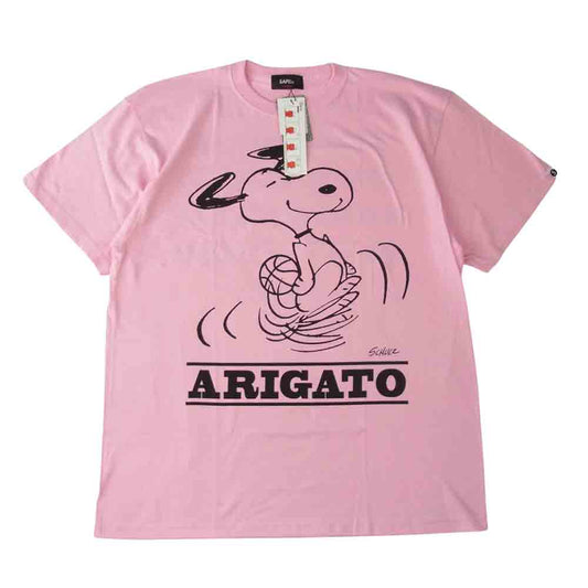 サプール A0021-071 VINTAGE SNOOPY  ヴィンテージ スヌーピー Tシャツ ピンク系 XXL【新古品】【未使用】【中古】