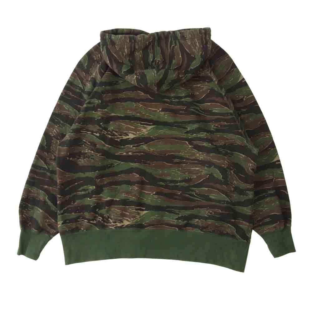 WTAPS ダブルタップス 16AW 162ATDT-CSM11S SWAT SHIRT TIGER STRIPE タイガーカモ パーカー カーキ系 XL【中古】