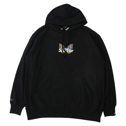 サプール SAFW20-014 Beautiful Butterfly Hoodie ビューティフル バタフライ フーディ ブラック系 XXL【新古品】【未使用】【中古】