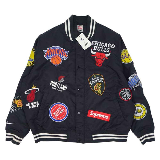 Supreme シュプリーム NIKE NBA Teams Warm Up Jacket ナイキ チームス ウォームアップ ジャケット ブラック系 XL【中古】
