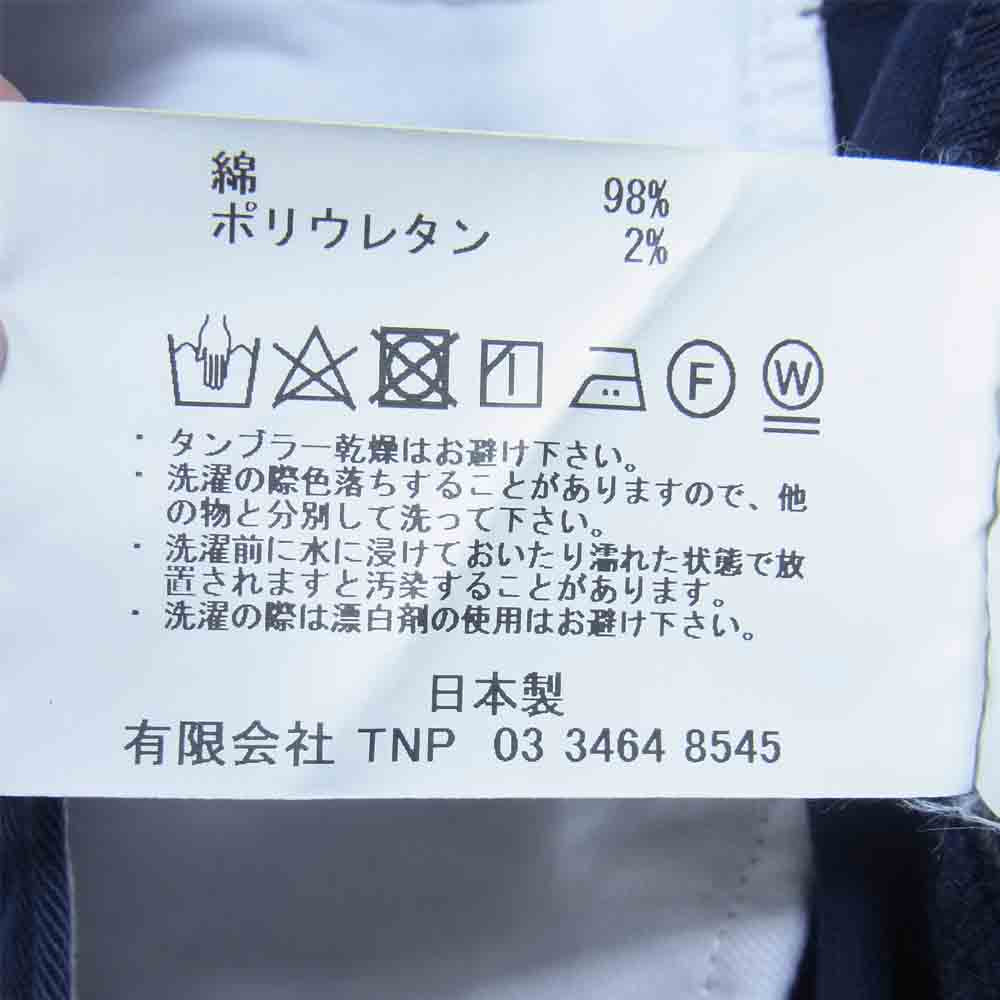 nonnative ノンネイティブ 21AW NN-P3907 DWELLER CHINO TROUSERS RELAXED FIT ツータック チノ トラウザーズ パンツ ネイビー系 2【中古】