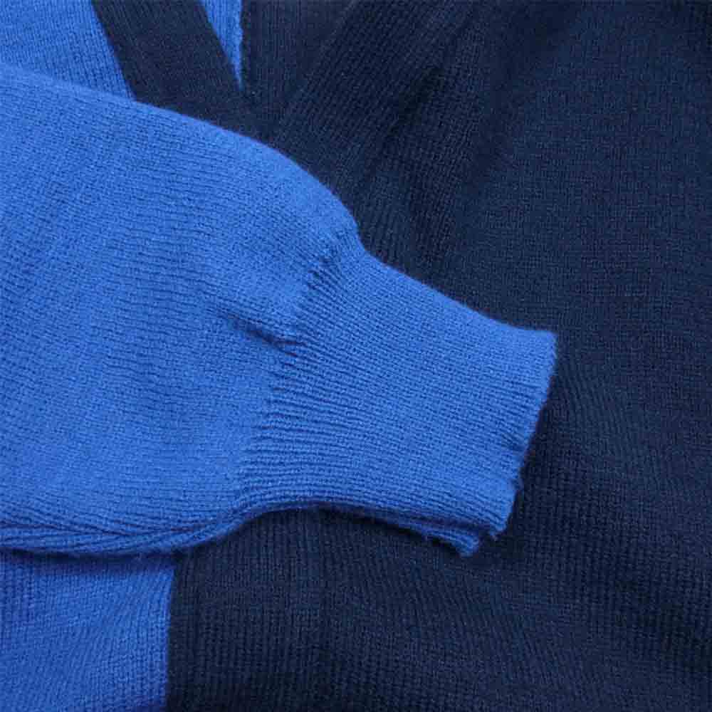 COMME des GARCONS コムデギャルソン SHIRT FH-N501-W21-1 21AW バイカラー カーディガン 藍青系 XL【新古品】【未使用】【中古】