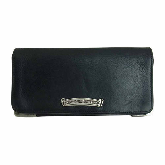 CHROME HEARTS クロムハーツ（原本無） ロング シングルフォールド チップ ウォレット ブラック系【中古】