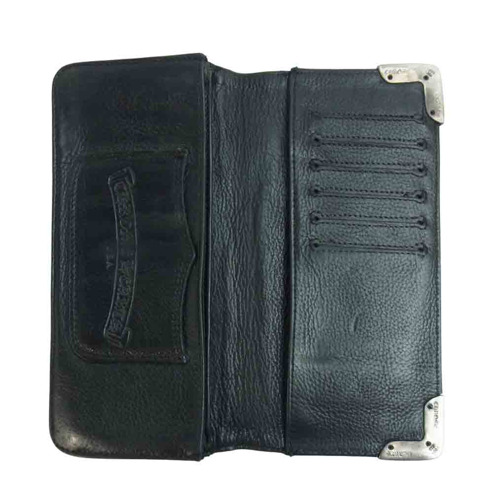 CHROME HEARTS クロムハーツ（原本無） ロング シングルフォールド チップ ウォレット ブラック系【中古】