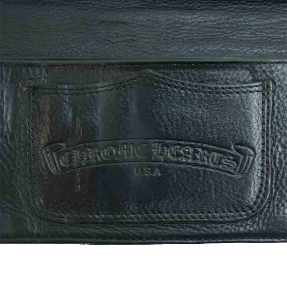 CHROME HEARTS クロムハーツ（原本無） ロング シングルフォールド チップ ウォレット ブラック系【中古】