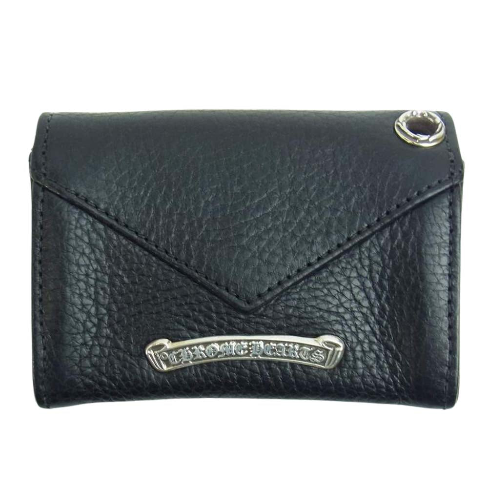 CHROME HEARTS クロムハーツ（原本有） TINY WALLET CH プラス タイニーウォレット  ブラック系【極上美品】【中古】