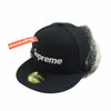Supreme シュプリーム 19AW Earflap New Era ニューエラ イヤーフラップ ボックスロゴ キャップ ブラック系 57.7cm【新古品】【未使用】【中古】