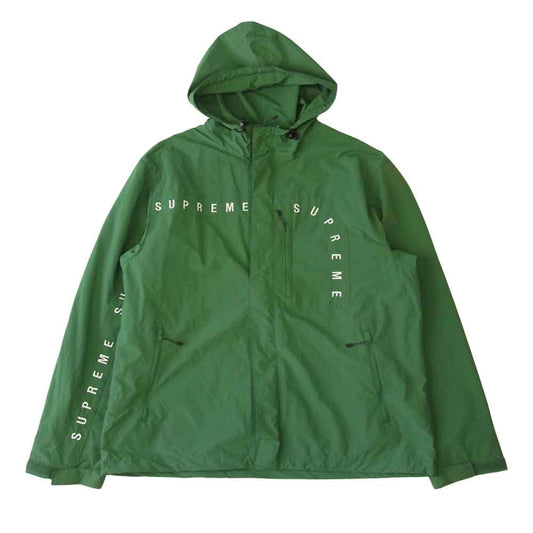 Supreme シュプリーム 20AW Curve Logos Ripstop Jacket カーブ ロゴ リップストップ ジャケット グリーン系 L【中古】