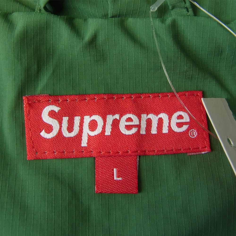 Supreme シュプリーム 20AW Curve Logos Ripstop Jacket カーブ ロゴ リップストップ ジャケット グリーン系 L【中古】