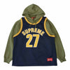 Supreme シュプリーム 21SS Basketball Jersey Hooded Sweatshirt バスケットボール ジャージ フーデッド スウェットシャツ プルオーバー パーカー カーキ系 L【新古品】【未使用】【中古】