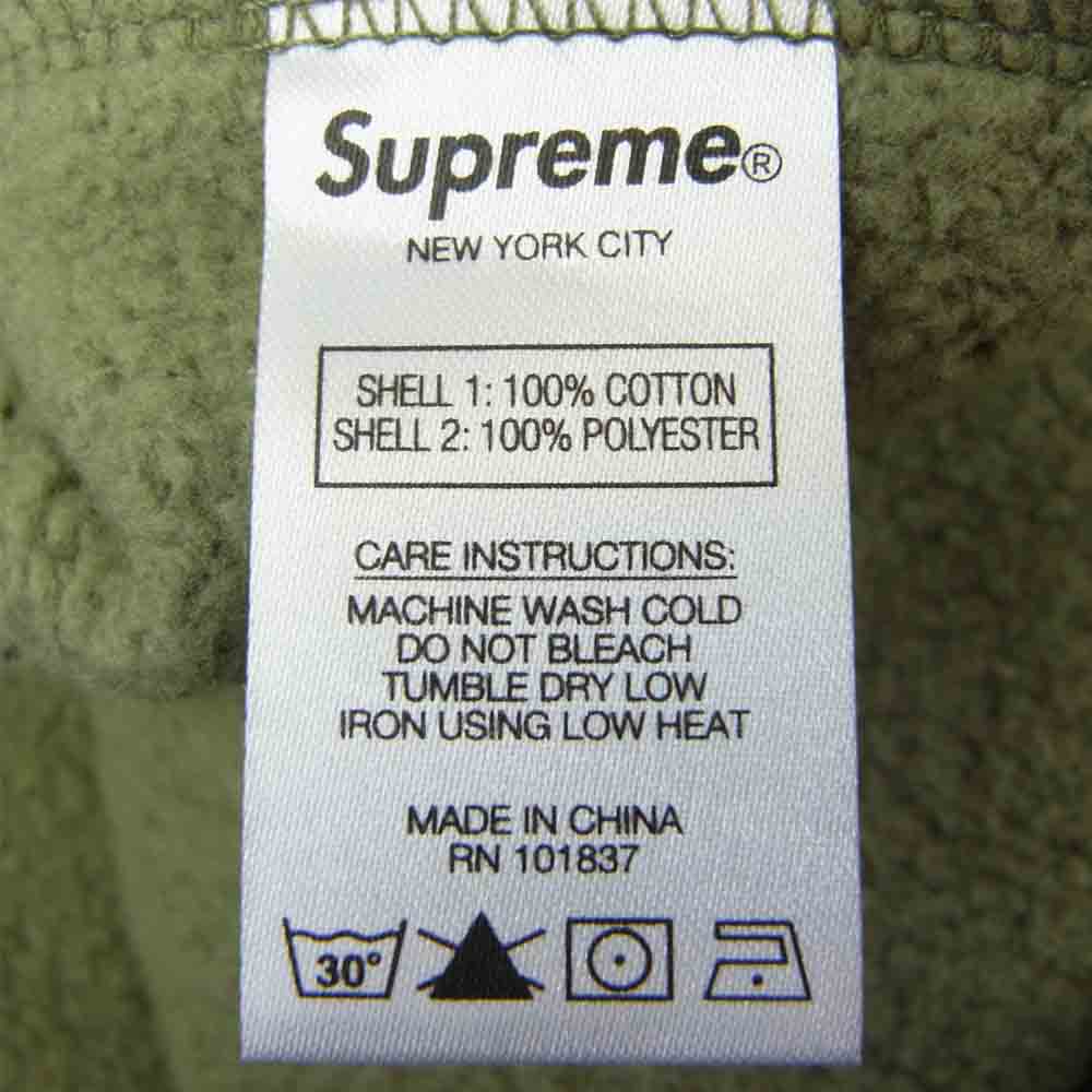 Supreme シュプリーム 21SS Basketball Jersey Hooded Sweatshirt バスケットボール ジャージ フーデッド スウェットシャツ プルオーバー パーカー カーキ系 L【新古品】【未使用】【中古】