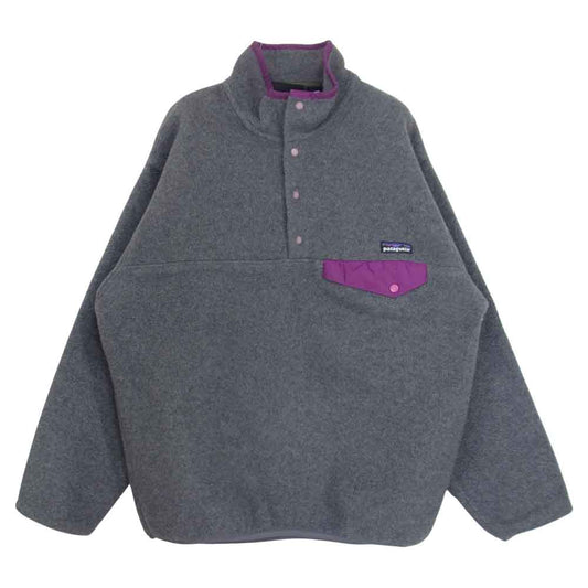 patagonia パタゴニア 25450 94年製 雪無しタグ Synchilla Snap-T Pullover シンチラ スナップT プルオーバー フリース グレー系 M【中古】