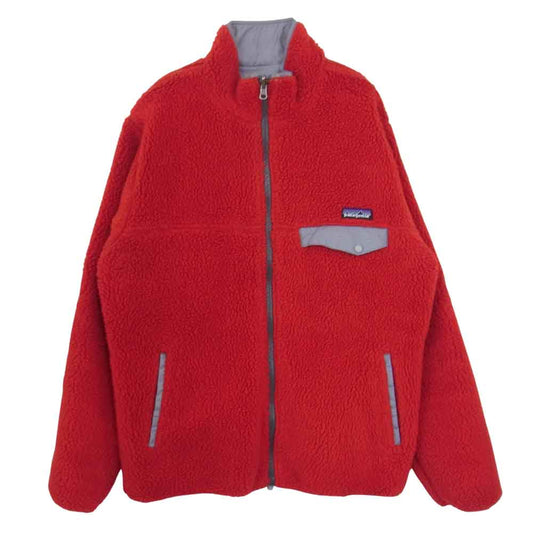 patagonia パタゴニア 28580 Reversible Snap-Zip Jacket リバーシブル スナップ ジップ ジャケット フリース レッド系 サイズ表記無【中古】