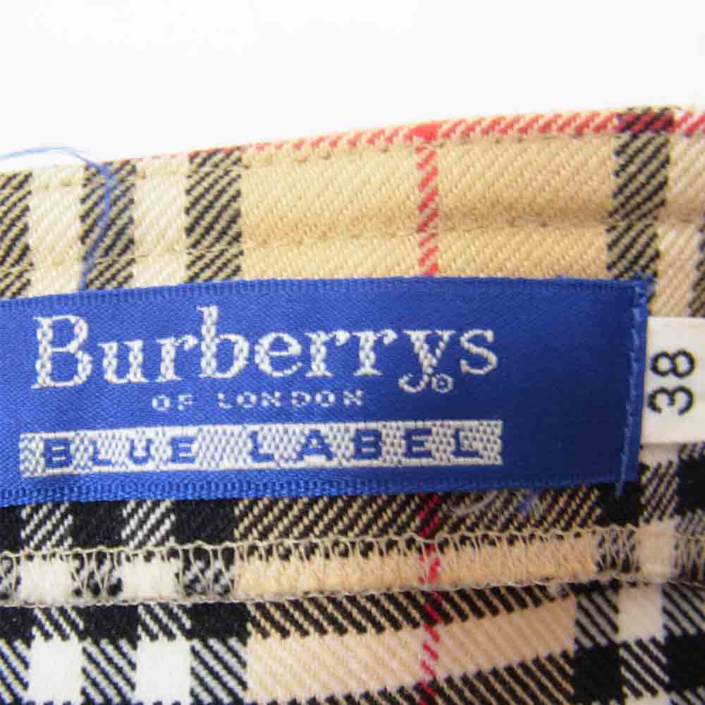 BURBERRY BLUE LABEL バーバリーブルーレーベル ノバチェック ワンピース ブラウン系 38【中古】