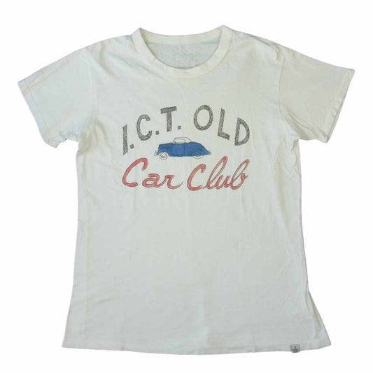 VISVIM ビズビム 16AW 0116205010039 SKETCH VTG CREW S/S (CAR CLUB) プリント 半袖 Tシャツ ホワイト系 2【中古】