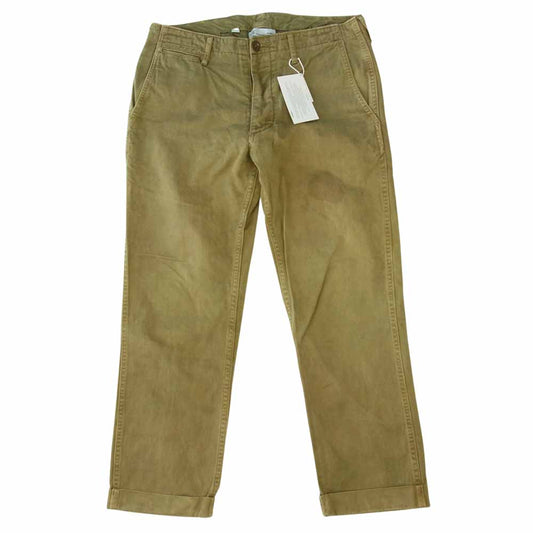 VISVIM ビズビム 13SS 011310500800 HIGH-WATER CHINO N.D. (GIZA) ハイウォーター チノ パンツ カーキ系 1【中古】