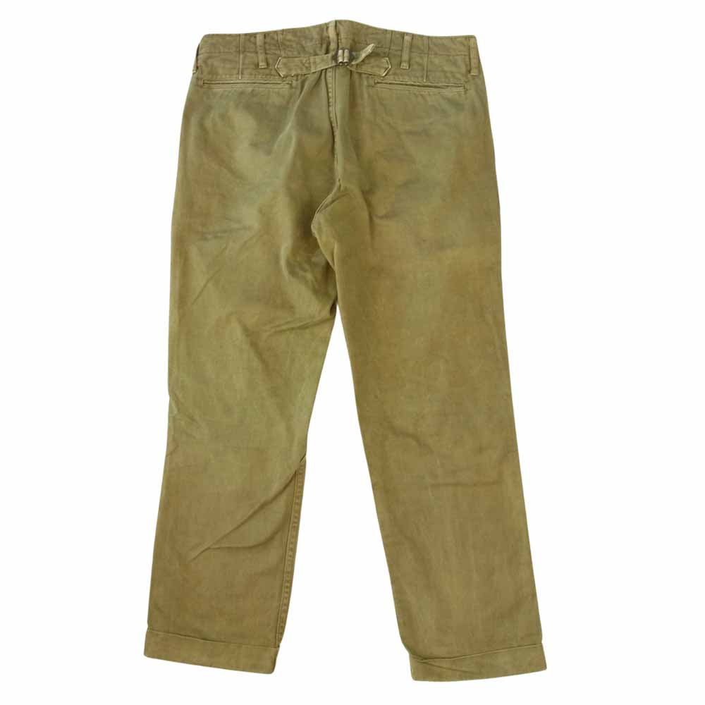 VISVIM ビズビム 13SS 011310500800 HIGH-WATER CHINO N.D. (GIZA) ハイウォーター チノ パンツ カーキ系 1【中古】