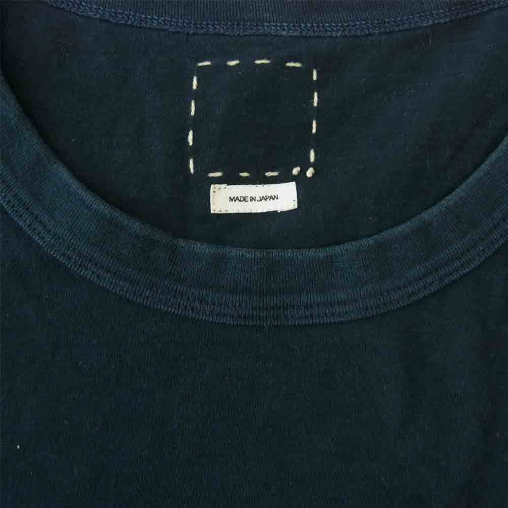 VISVIM ビズビム 18SS 0118105010009 JUMBO TEE S/S (N.D.) 藍染 半袖 ポケット Tシャツ ネイビー系 2【中古】