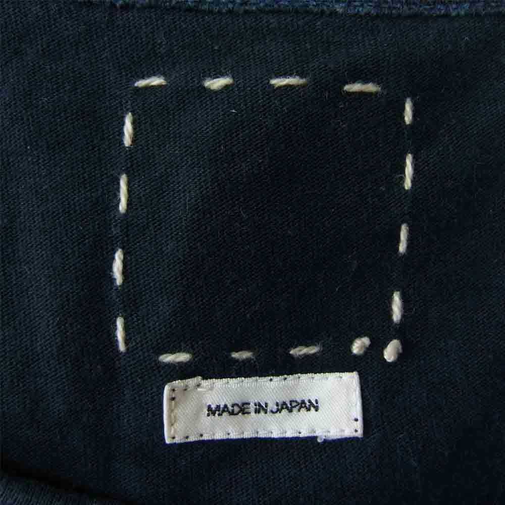 VISVIM ビズビム 18SS 0118105010009 JUMBO TEE S/S (N.D.) 藍染 半袖 ポケット Tシャツ ネイビー系 2【中古】