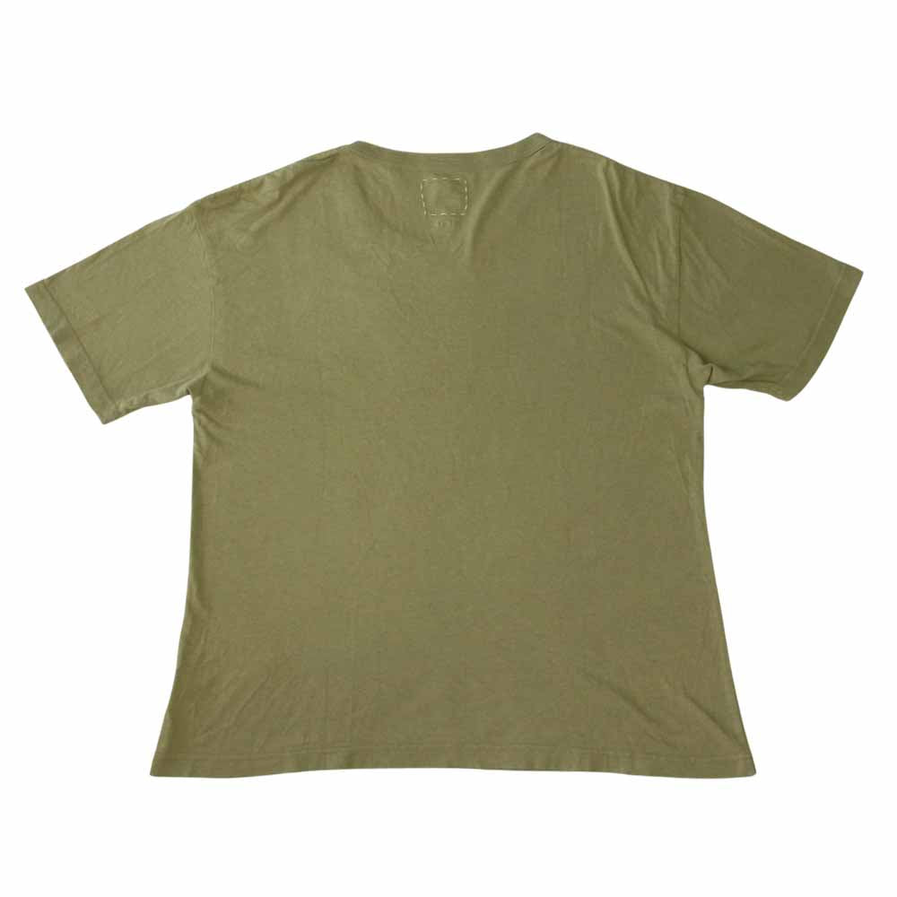 VISVIM ビズビム 19SS 011910501003 JUMBO TEE S/S PALISADES プリント 半袖 Tシャツ カーキ系 2【中古】