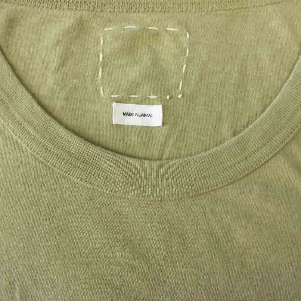 VISVIM ビズビム 19SS 011910501003 JUMBO TEE S/S PALISADES プリント 半袖 Tシャツ カーキ系 2【中古】