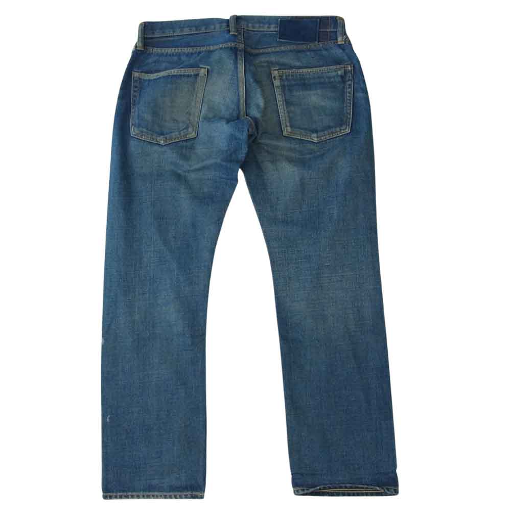VISVIM ビズビム 16AW 0116205005020 SOCIAL SCLPTR 10 SLIM DAMAGED-12 ダメージ加工 スリム デニム パンツ インディゴブルー系 34【中古】