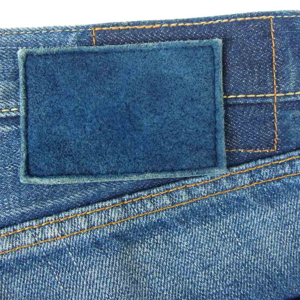VISVIM ビズビム 16AW 0116205005020 SOCIAL SCLPTR 10 SLIM DAMAGED-12 ダメージ加工 スリム デニム パンツ インディゴブルー系 34【中古】