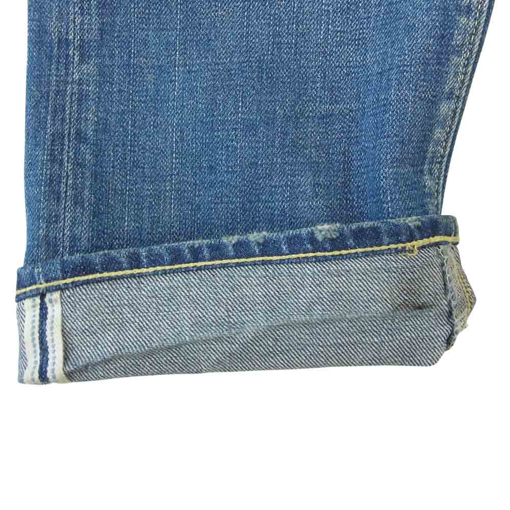 VISVIM ビズビム 16AW 0116205005020 SOCIAL SCLPTR 10 SLIM DAMAGED-12 ダメージ加工 スリム デニム パンツ インディゴブルー系 34【中古】