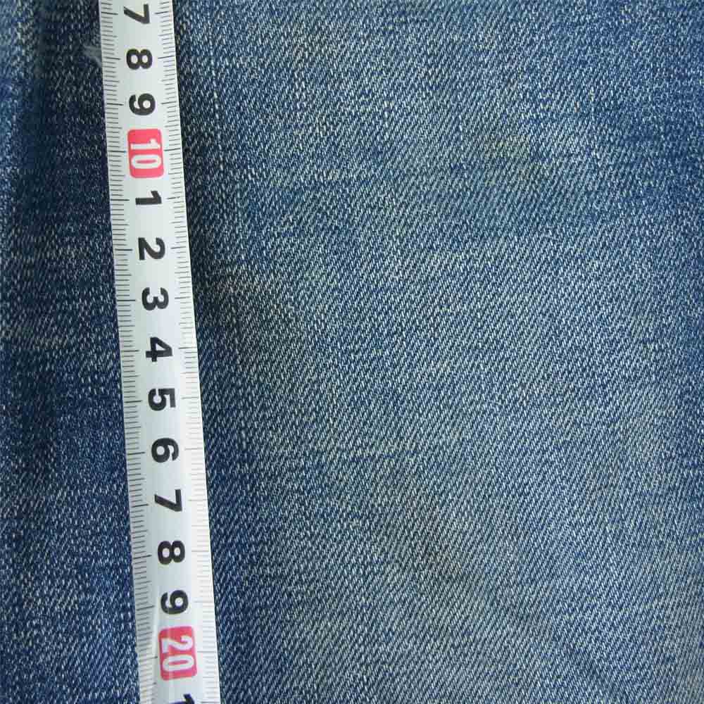 VISVIM ビズビム 16AW 0116205005020 SOCIAL SCLPTR 10 SLIM DAMAGED-12 ダメージ加工 スリム デニム パンツ インディゴブルー系 34【中古】