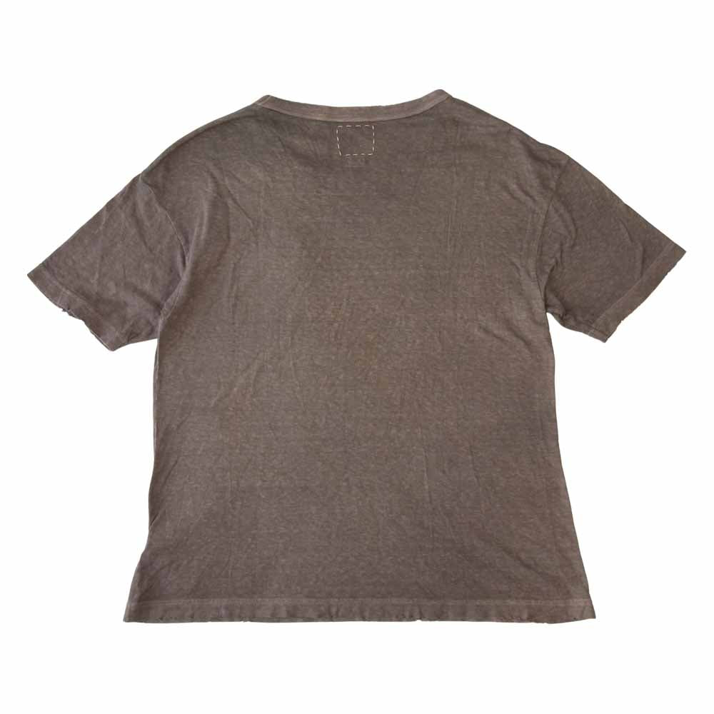 VISVIM ビズビム 21SS 0121105010012 JUMBO TEE S/S (UNEVEN DYE) タイダイ ダメージ加工 半袖 ポケット Tシャツ パープル系 1【極上美品】【中古】