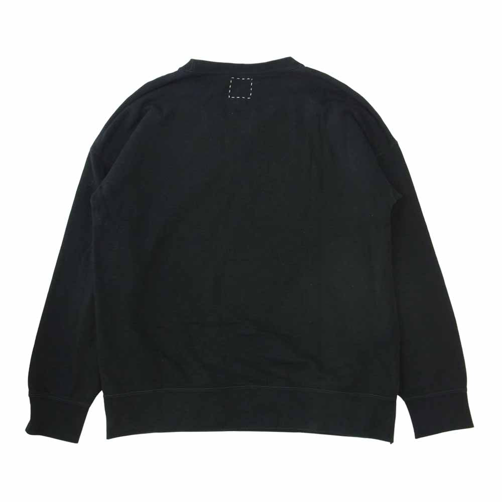 VISVIM ビズビム 18AW 0118205010036 JUMBO SWEAT CREW L/S ジャンボ スウェット クル－ネック ブラック系 1【中古】