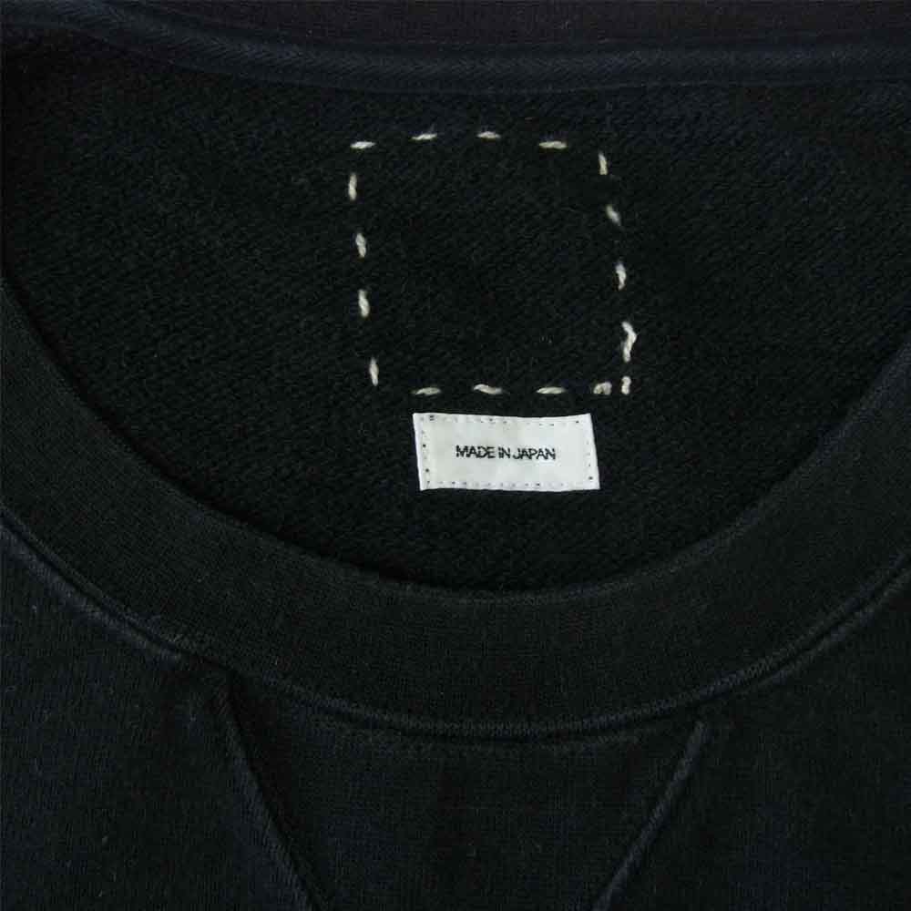 VISVIM ビズビム 18AW 0118205010036 JUMBO SWEAT CREW L/S ジャンボ スウェット クル－ネック ブラック系 1【中古】