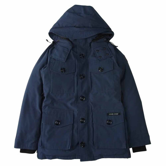 CANADA GOOSE カナダグース 3346JM 国内正規品 グリフィンタグ LANGLEY ラングレー BEAUTY&YOUTH 別注 ダウン ジャケット ネイビー系 S【中古】