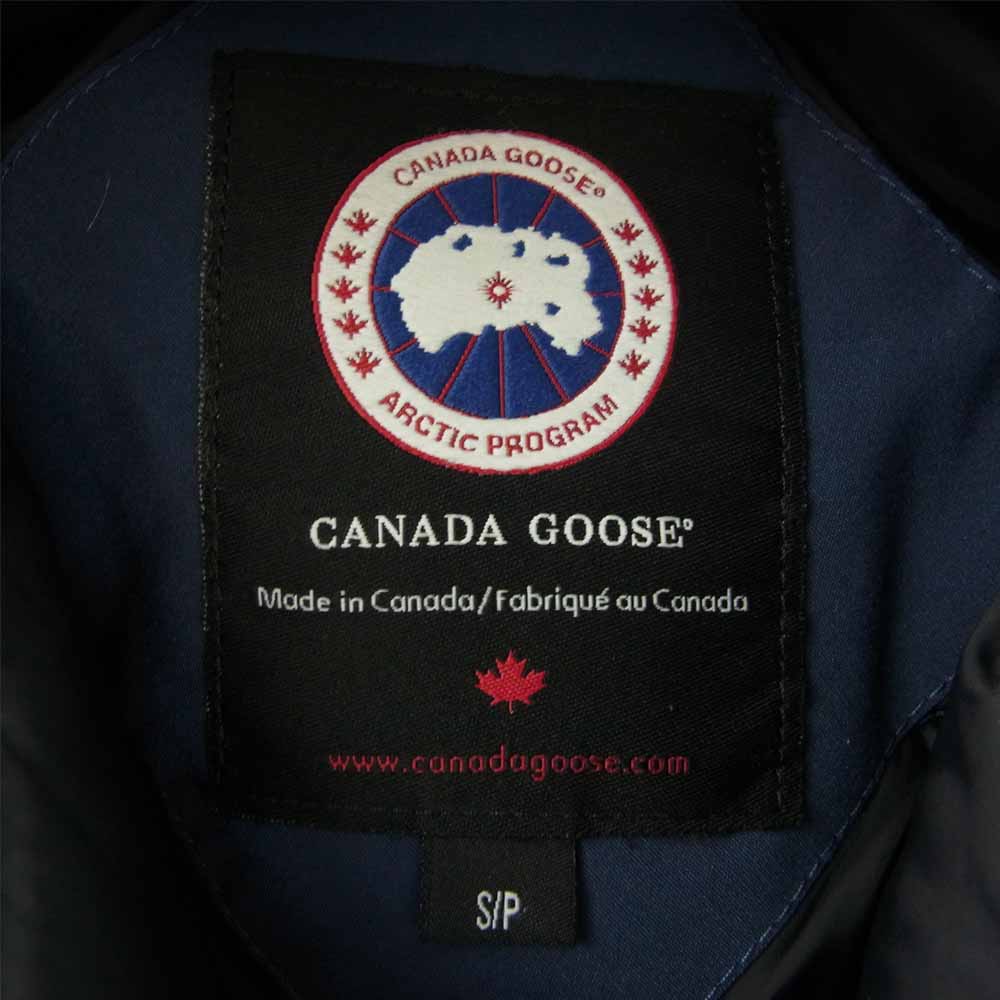 CANADA GOOSE カナダグース 3346JM 国内正規品 グリフィンタグ LANGLEY ラングレー BEAUTY&YOUTH 別注 ダウン ジャケット ネイビー系 S【中古】