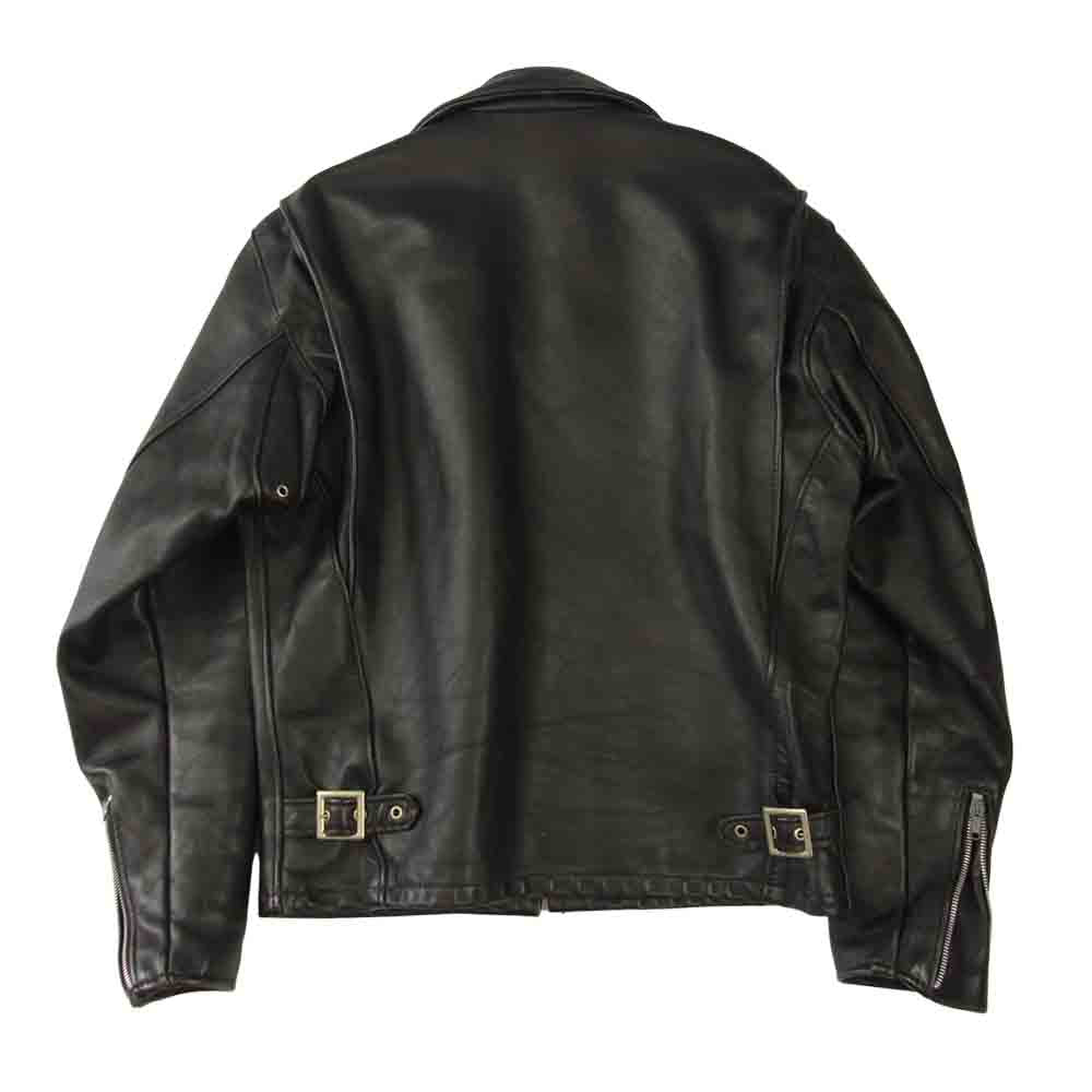 schott ショット 642 レザー シングル ライダース ジャケット ブラック系 38【中古】