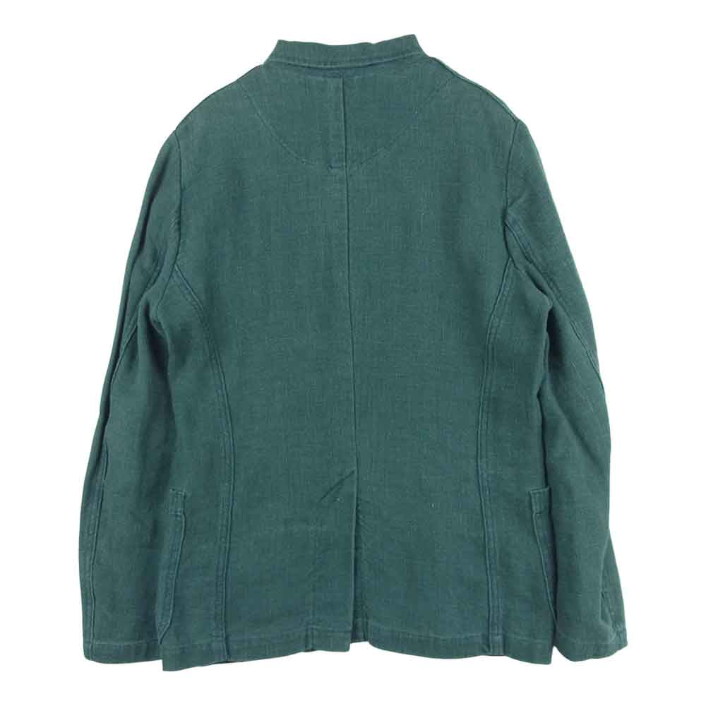 VISVIM ビズビム 12SS 0112105013028 ACADEMIA BLAZER 麻 テーラード ジャケット 日本製 グリーン系 1【中古】