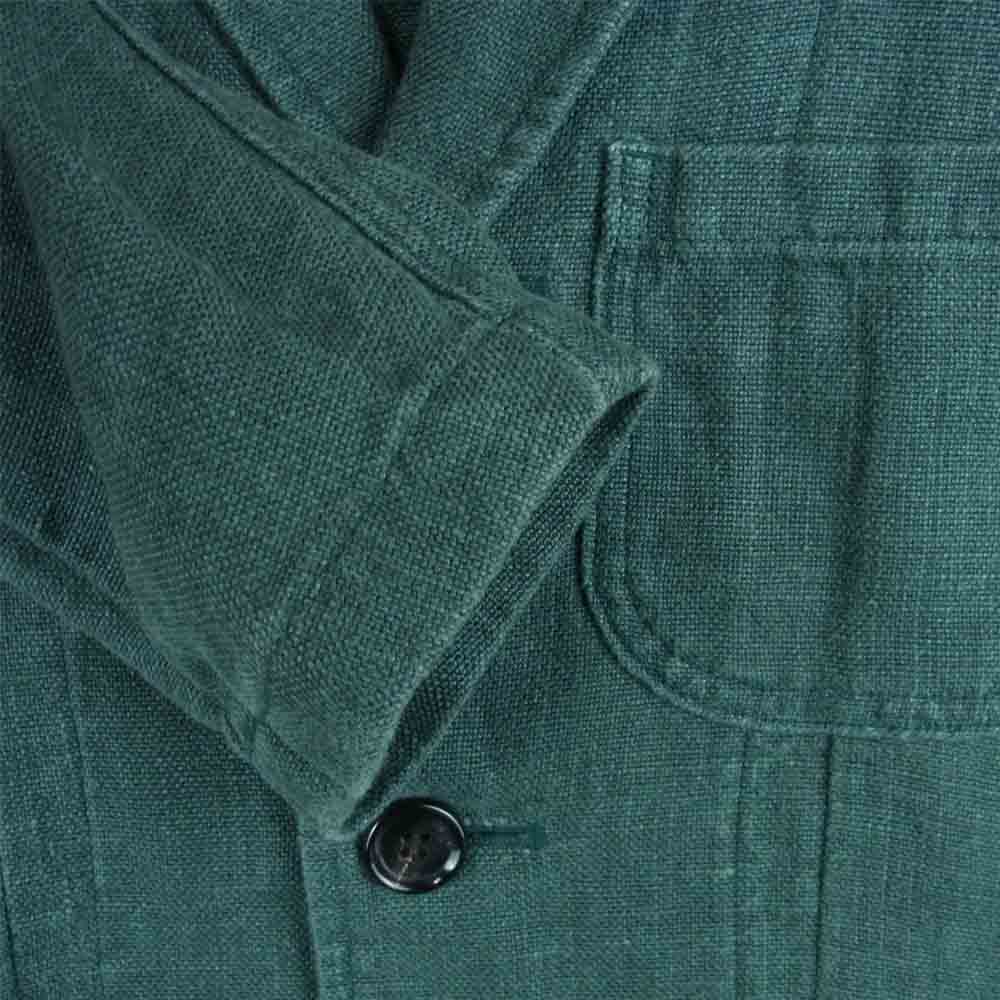 VISVIM ビズビム 12SS 0112105013028 ACADEMIA BLAZER 麻 テーラード ジャケット 日本製 グリーン系 1【中古】