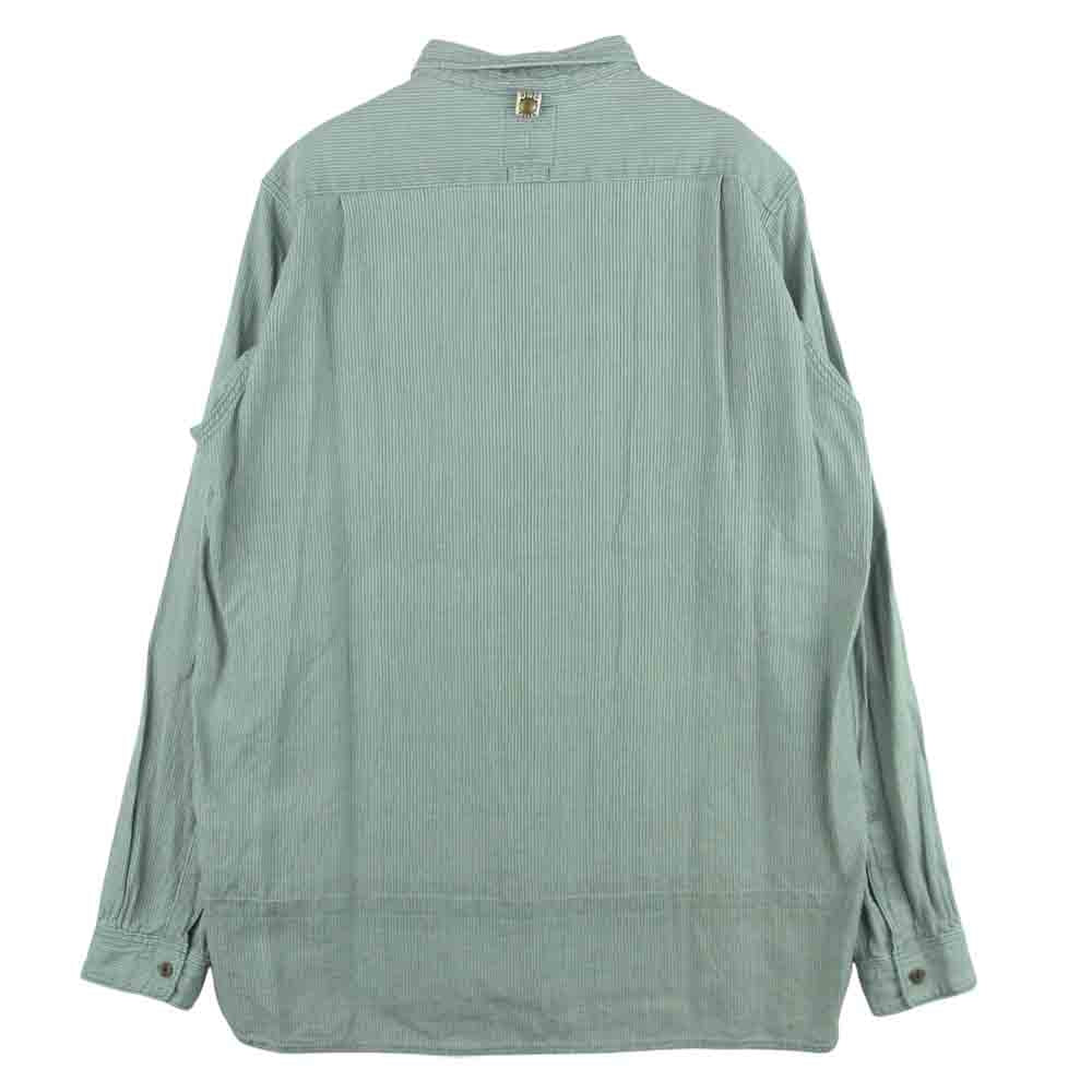 VISVIM ビズビム 14AW 114205011020 Long Rider Indigo Check Shirt 長袖 シャツ グレイッシュブルー系 1【中古】