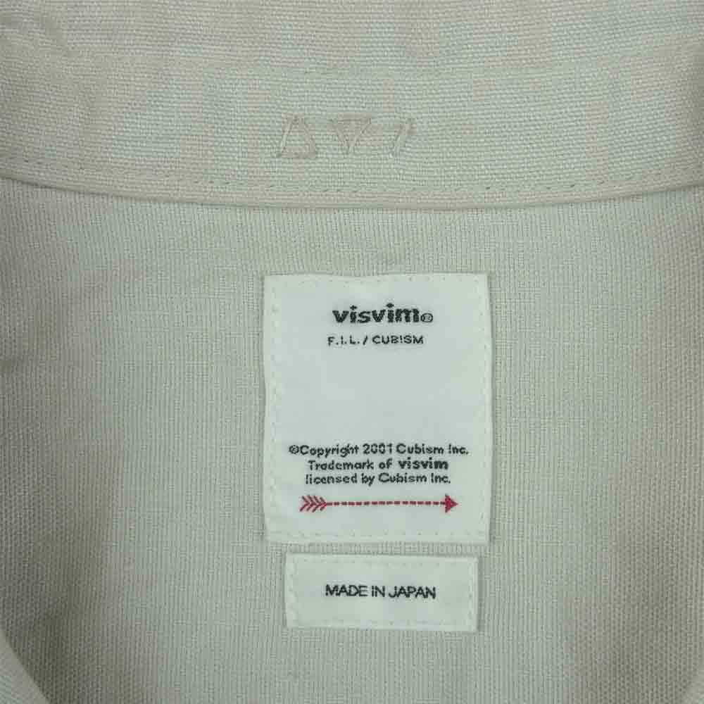 VISVIM ビズビム 20SS 0120105011011 TRIPLE CROWN SHIRT L/S 長袖 シャツ グレイッシュベージュ系 1【中古】